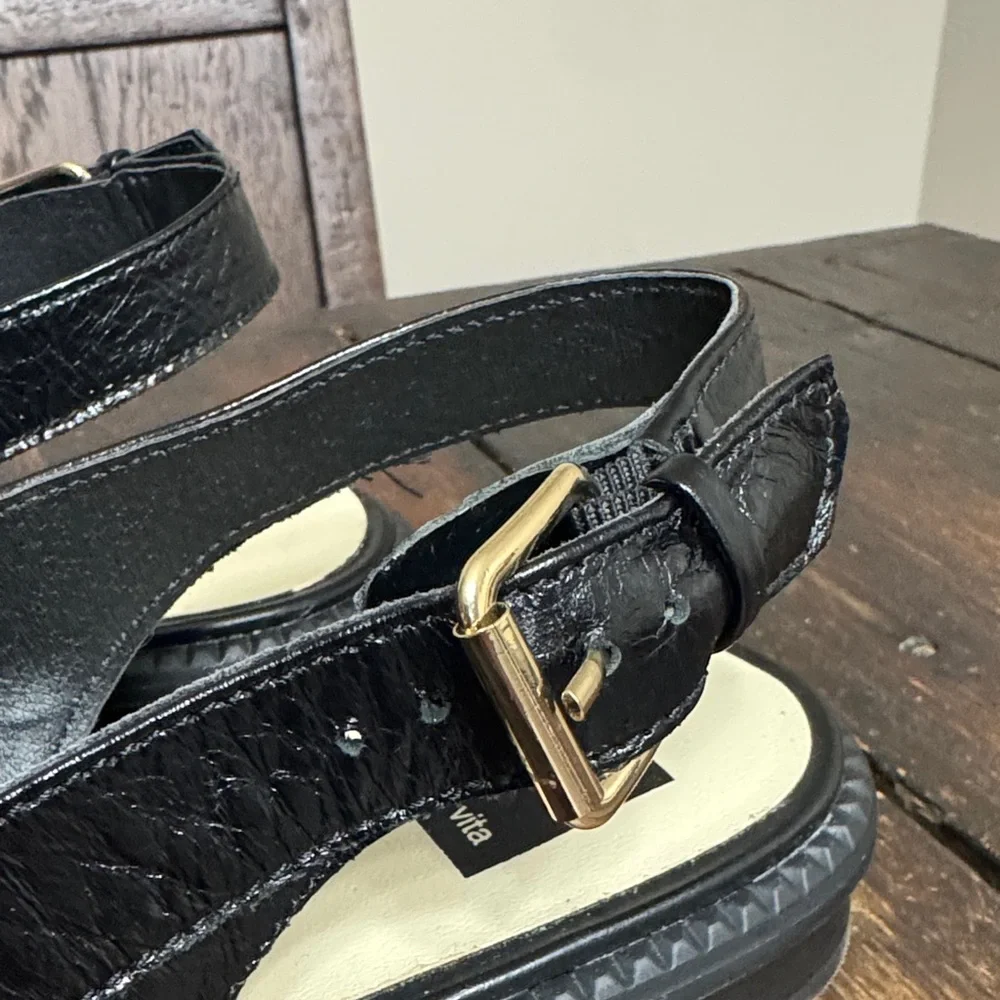 Dolce Vita Black Leather Loafers - Picture 2 of 7